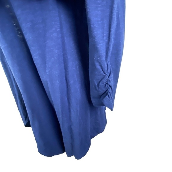 Gap‎ Body Factory Open Front Waterfall Cardigan Women's Medium Blue 3/4 Sleeve - Picture 5 of 8